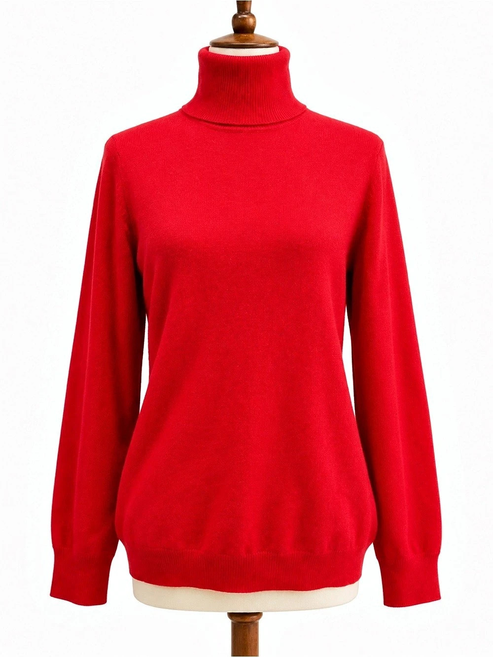 Talbots Pure Cashmere Turtleneck Sweater Cashmere Turtleneck in Red Size Small